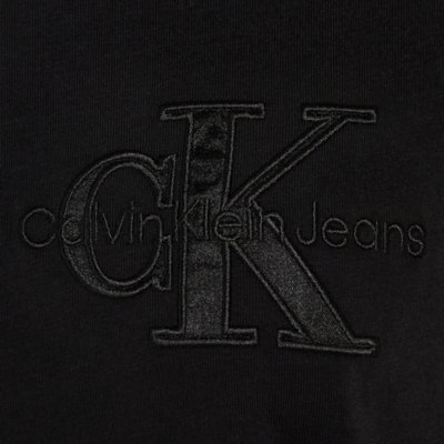 Tee-shirt à manches courtes femme Satin Applique CALVIN KLEIN
