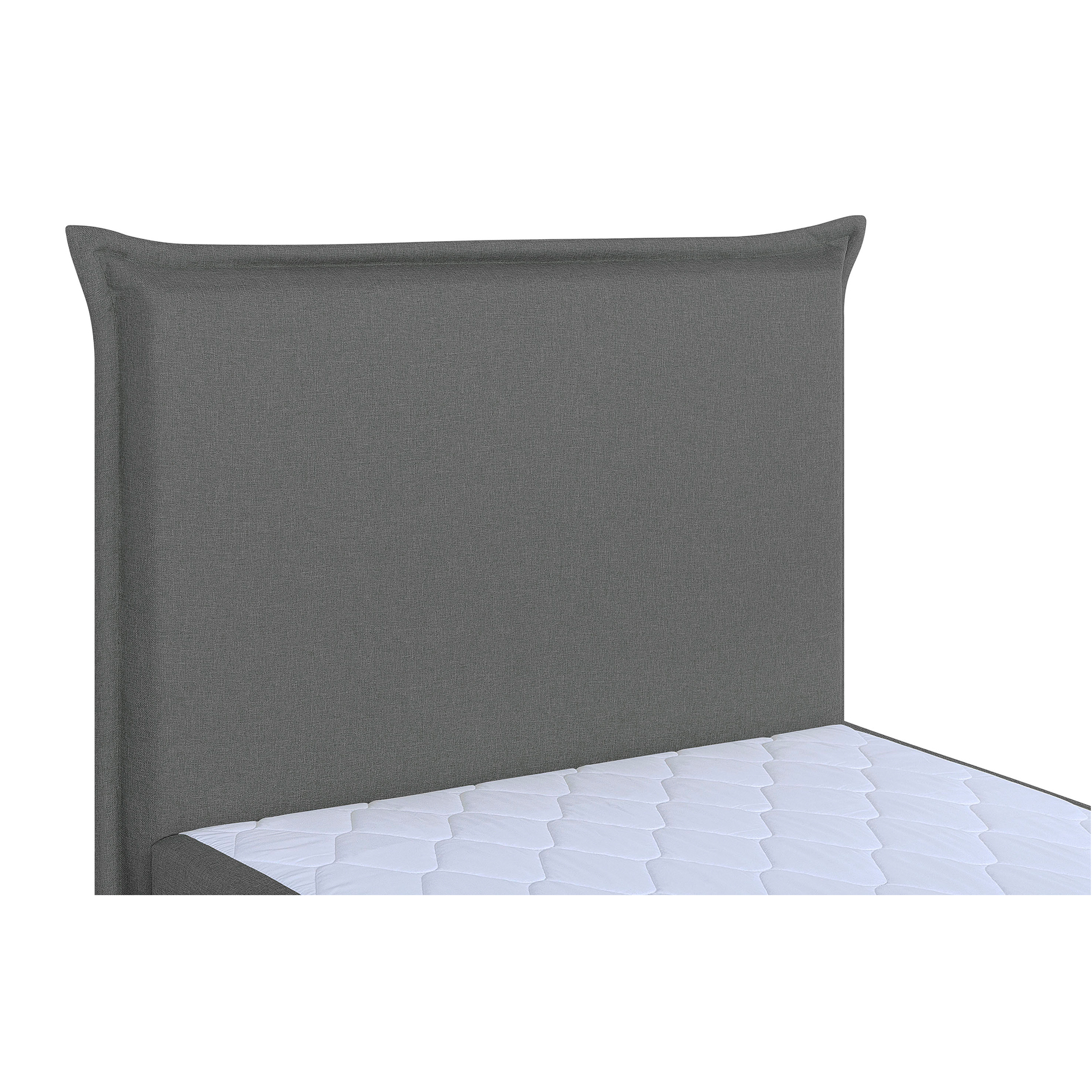 Boxspringbett - silber - mit Bettkasten - H3 - 100x200 cm
