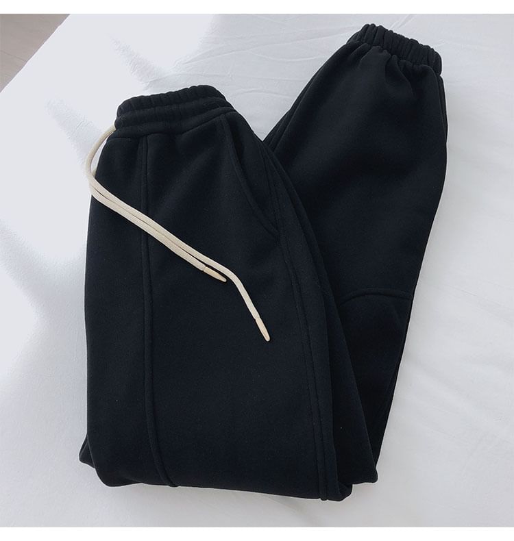 Faiar - Effen joggingbroek met trekkoord in de taille