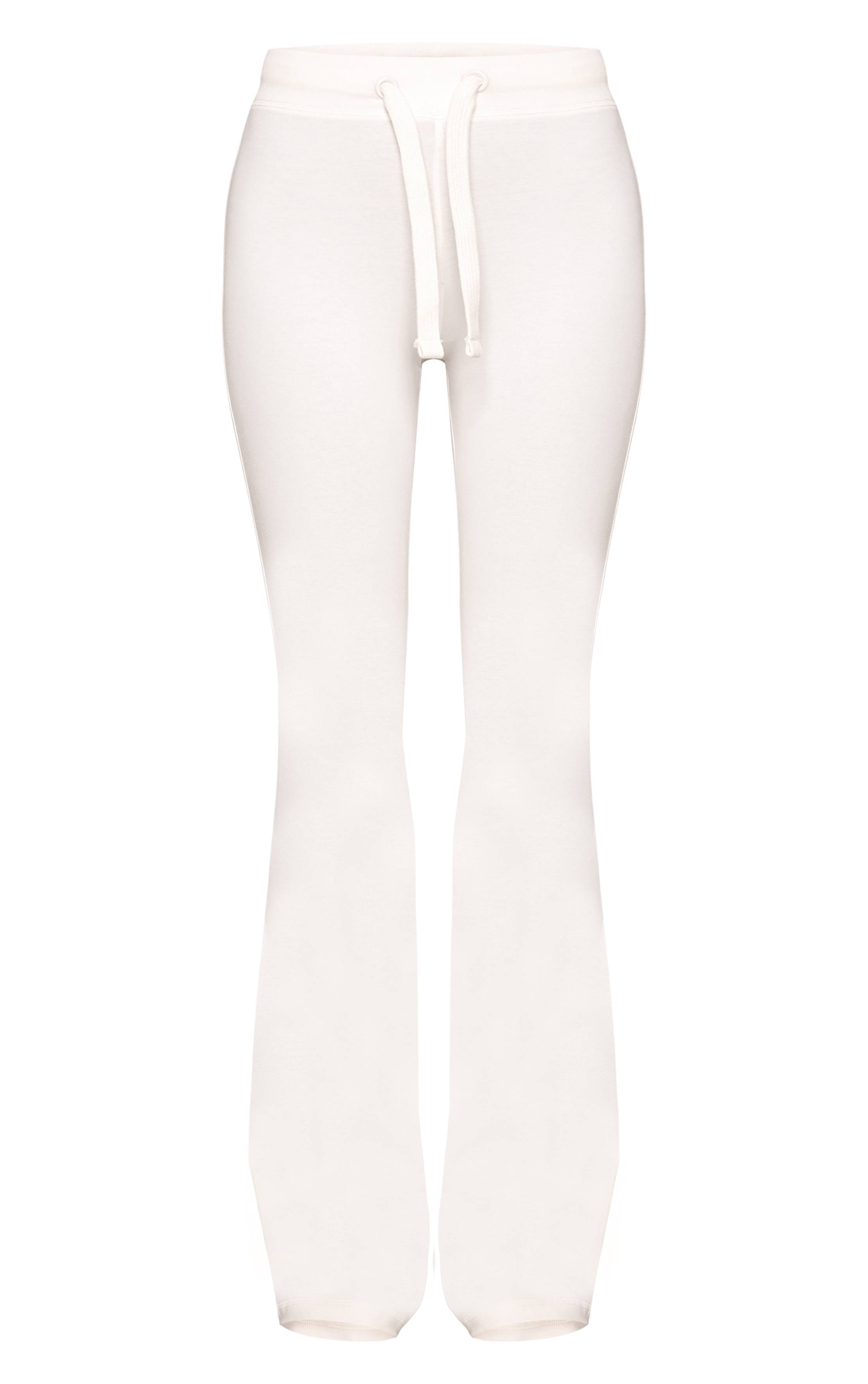 Crème Pantalon Évasé Skinny Taille Basse Tall