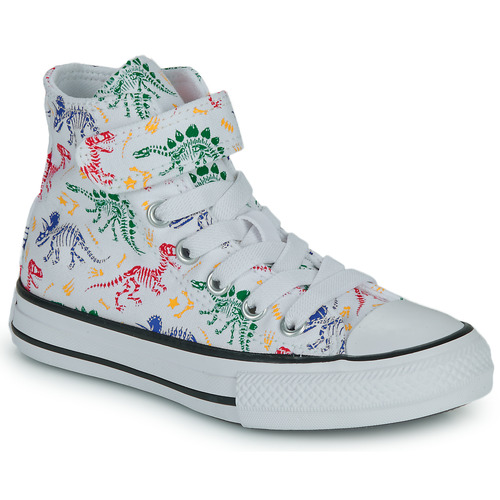 Converse - CHUCK TAYLOR ALL STAR EASY-ON DINOS - Blanc / Multicolore