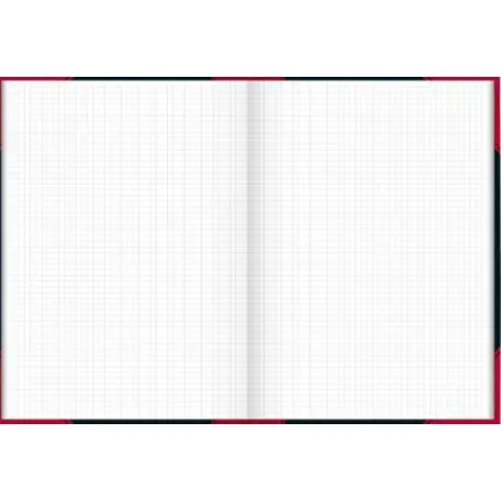BRUNNEN Notizbuch A5 kariert schwarz mit roten Ecken