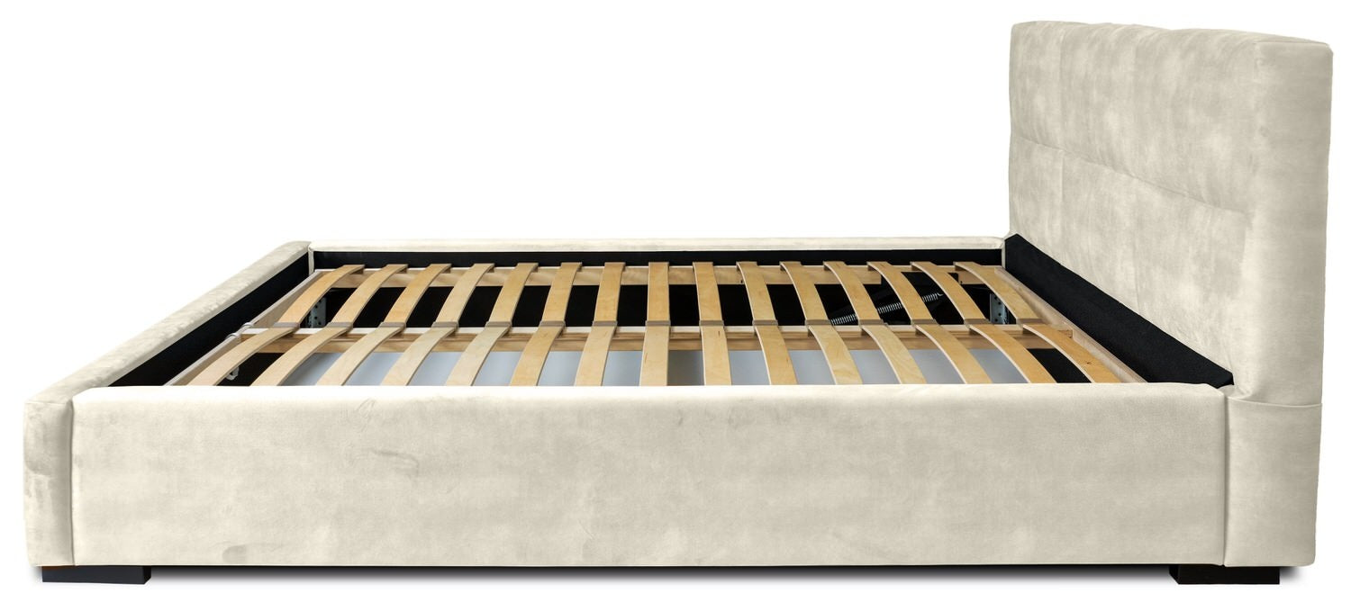 Trae Mobler Porto 140 x 200 cm Gestoffeerd Bed Zand