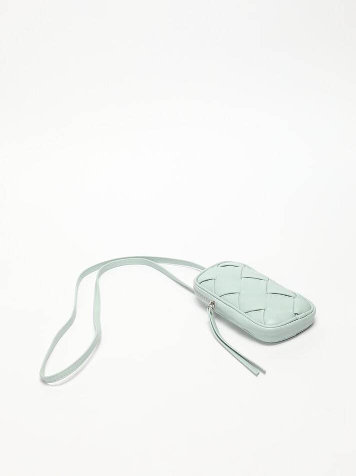 Capa acolchoada para celular - Verde
