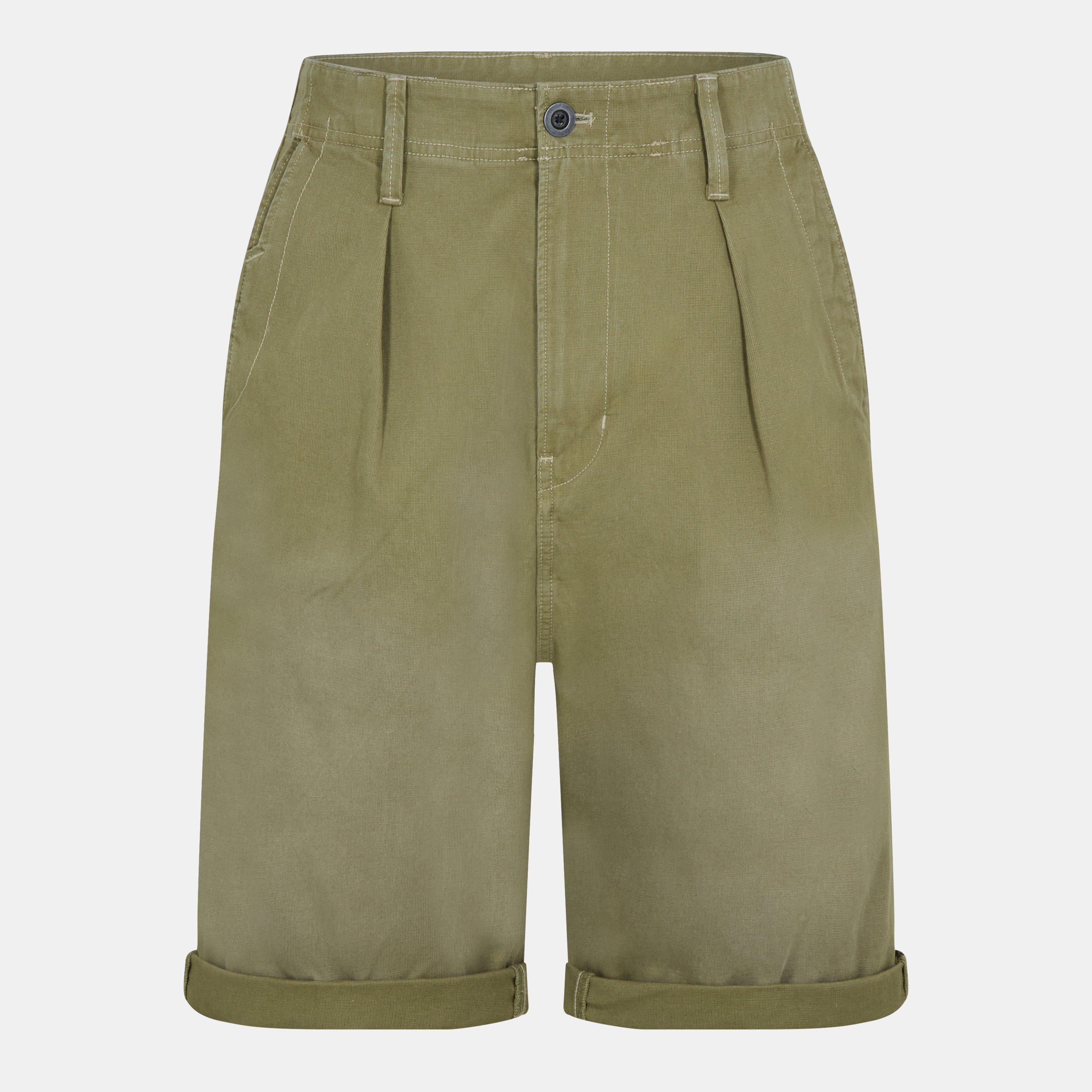G Star Pleated Chino Shorts