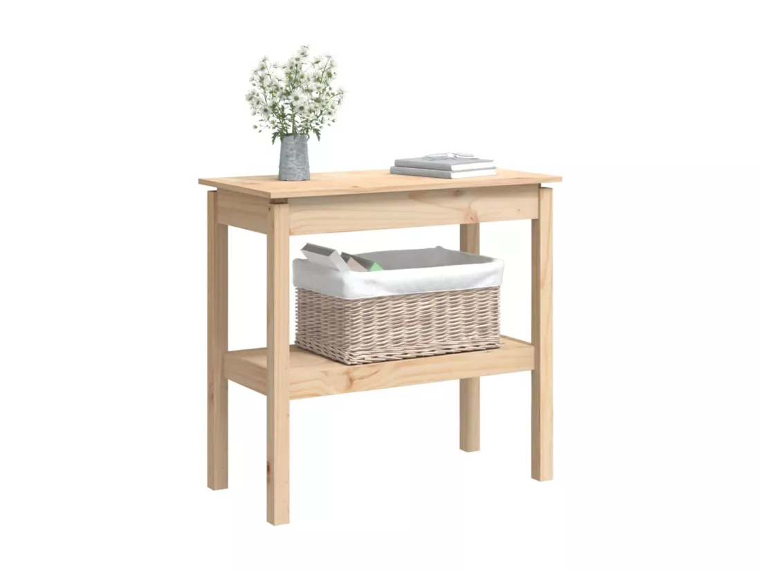 Table console 80x40x75 cm Bois massif de pin