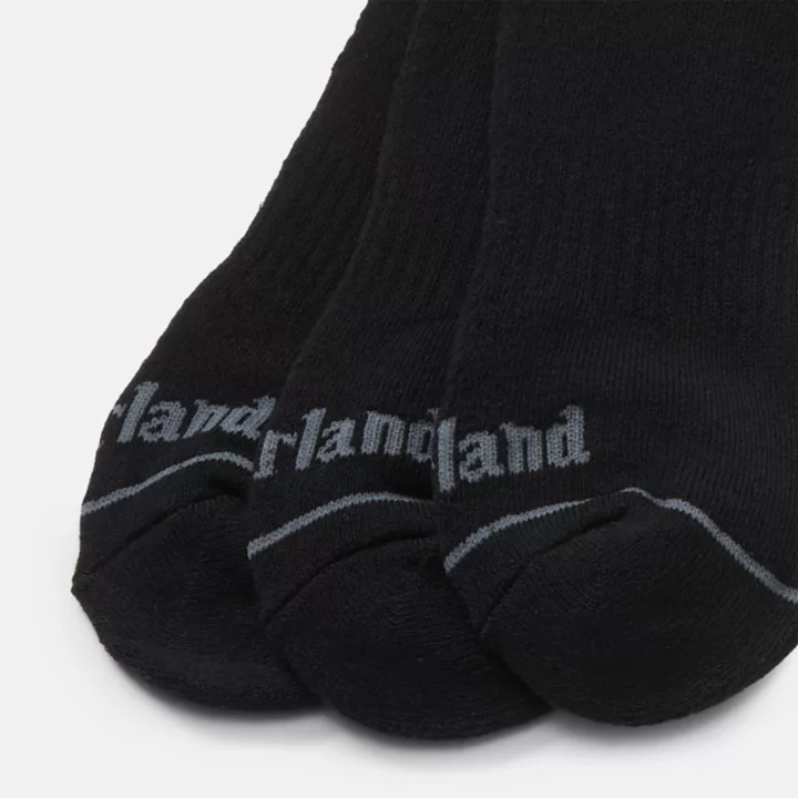 Lot de 3 paires de socquettes unisexes Bowden en noir