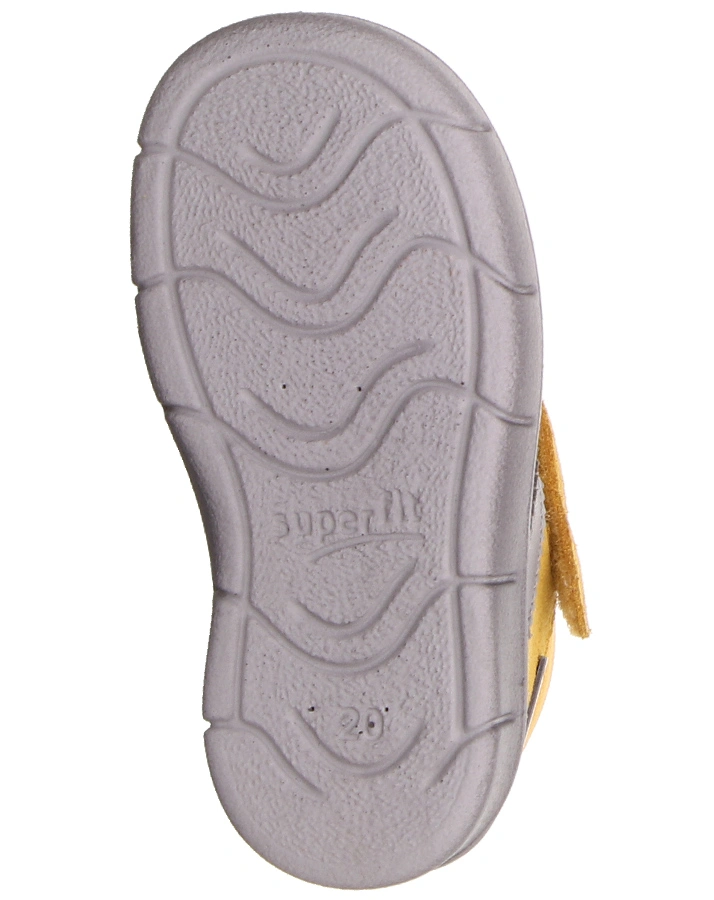 Klett-Halbschuhe ULLI gefüttert in gelb/grau