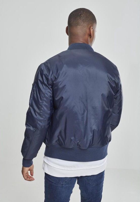 Urban Classics - Basic Bomber - Herenjas - Marineblauw - 1 stuk