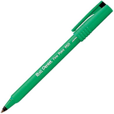 Stylo feutre Pentel Ball R50 à capuchon pointe 0,8 mm - écriture fine