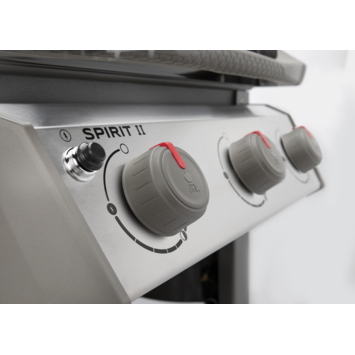 Weber Spirit II E-320 gasbarbecue metaal zwart 3 branders 60 x 46 cm