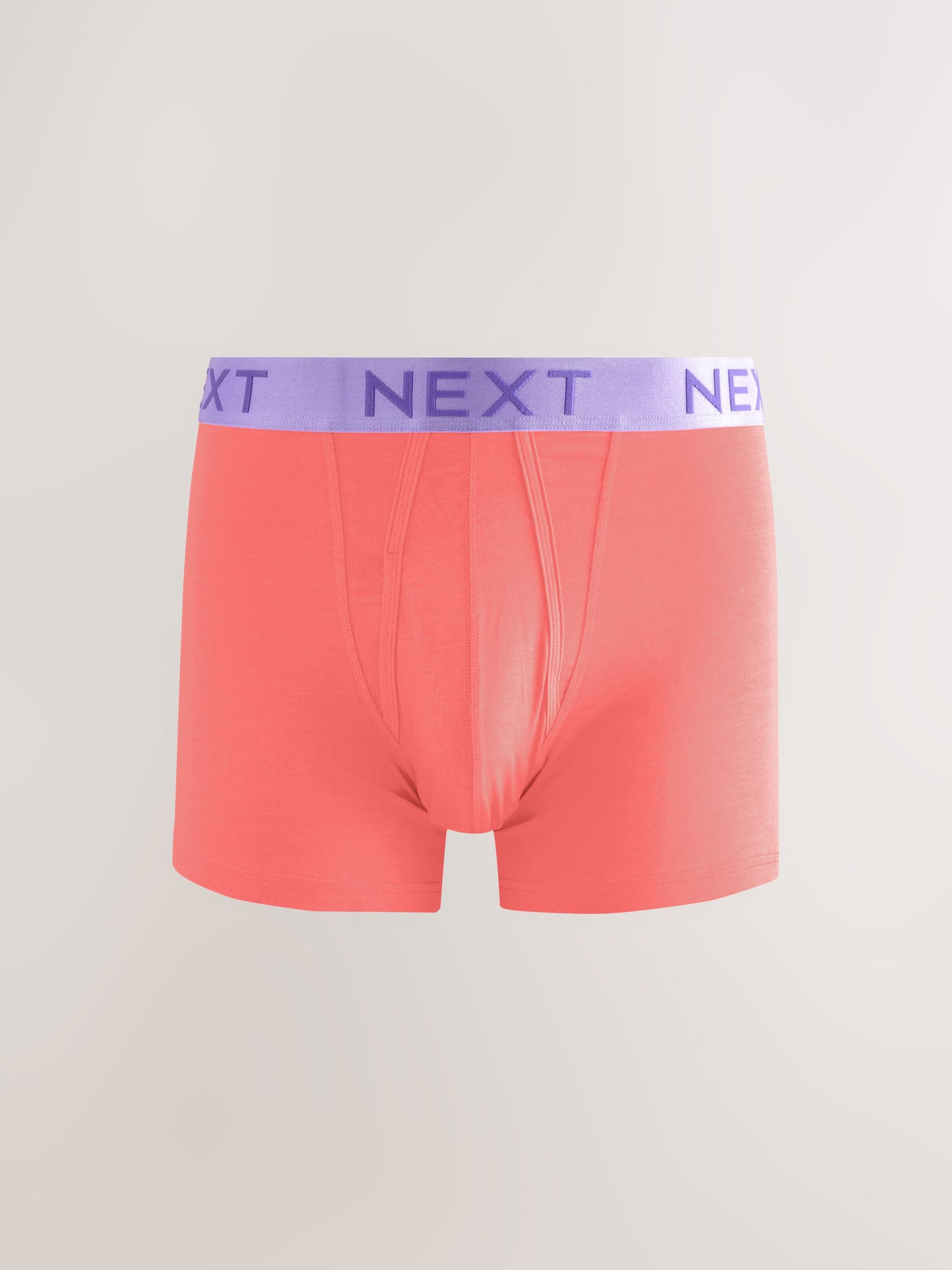 Helder oranje/groen/geel contrast - Verpakking van 10 - Boxershorts met A-voorkant