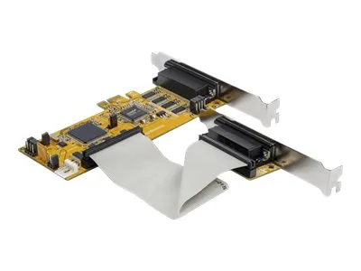 StarTech.com 8-Port PCI Express RS232 Serial Adapter Card, PCIe RS232 Serial Card, 16C1050 UART, Low Profile Serial DB9 Controller/Expansion Card, 15kV ESD Protection, Windows/Linux - Full Profile Bracket Incl - Seriel adapter - PCIe lavprofil - RS-2