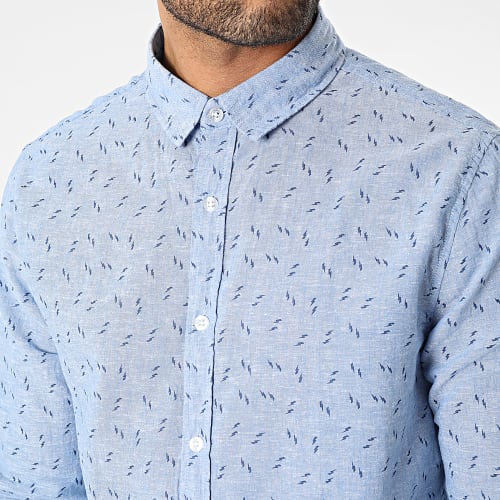 Chemise Manches Longues Arpe Bleu Clair Chiné
