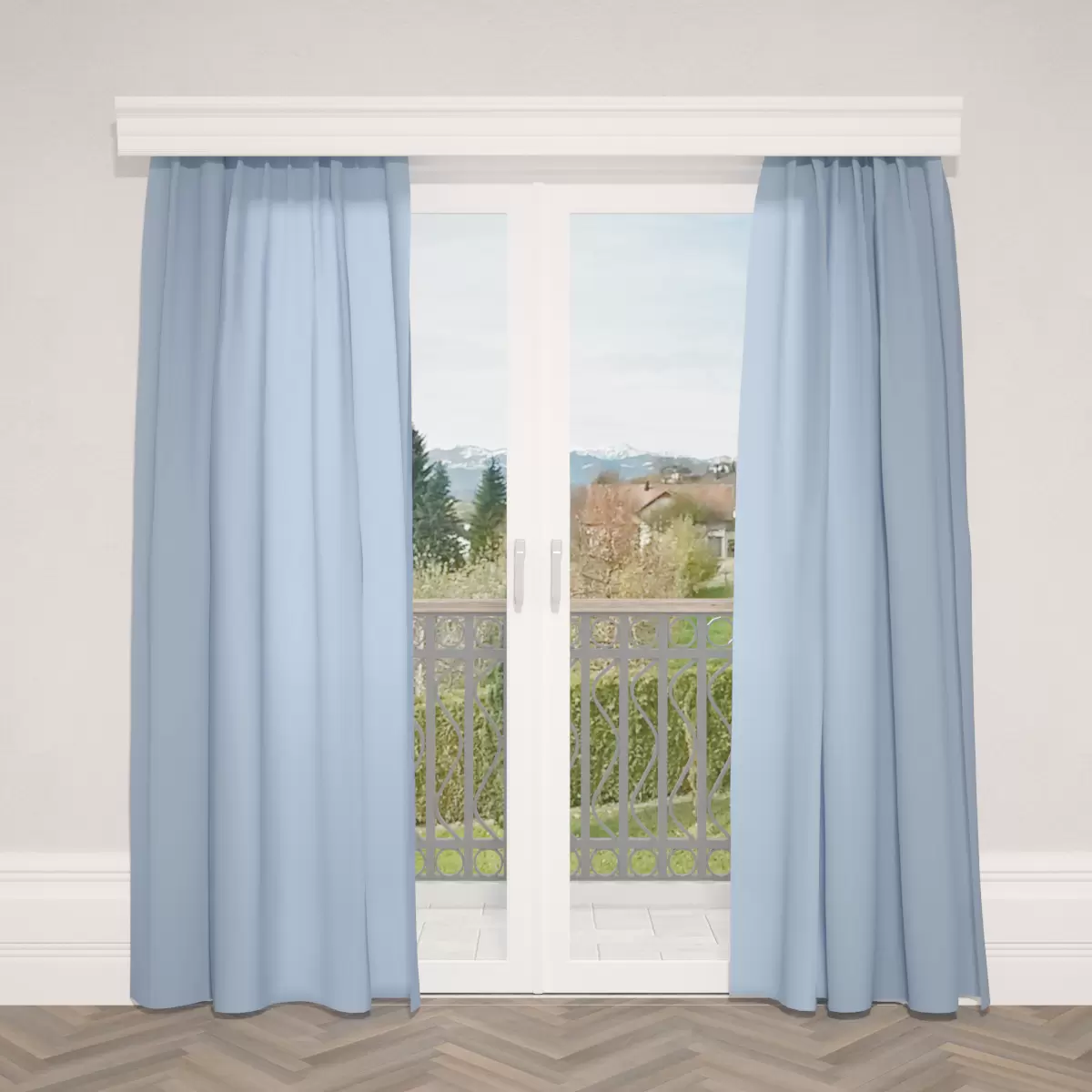Nachtvorhang Mircrocrash Hellblau