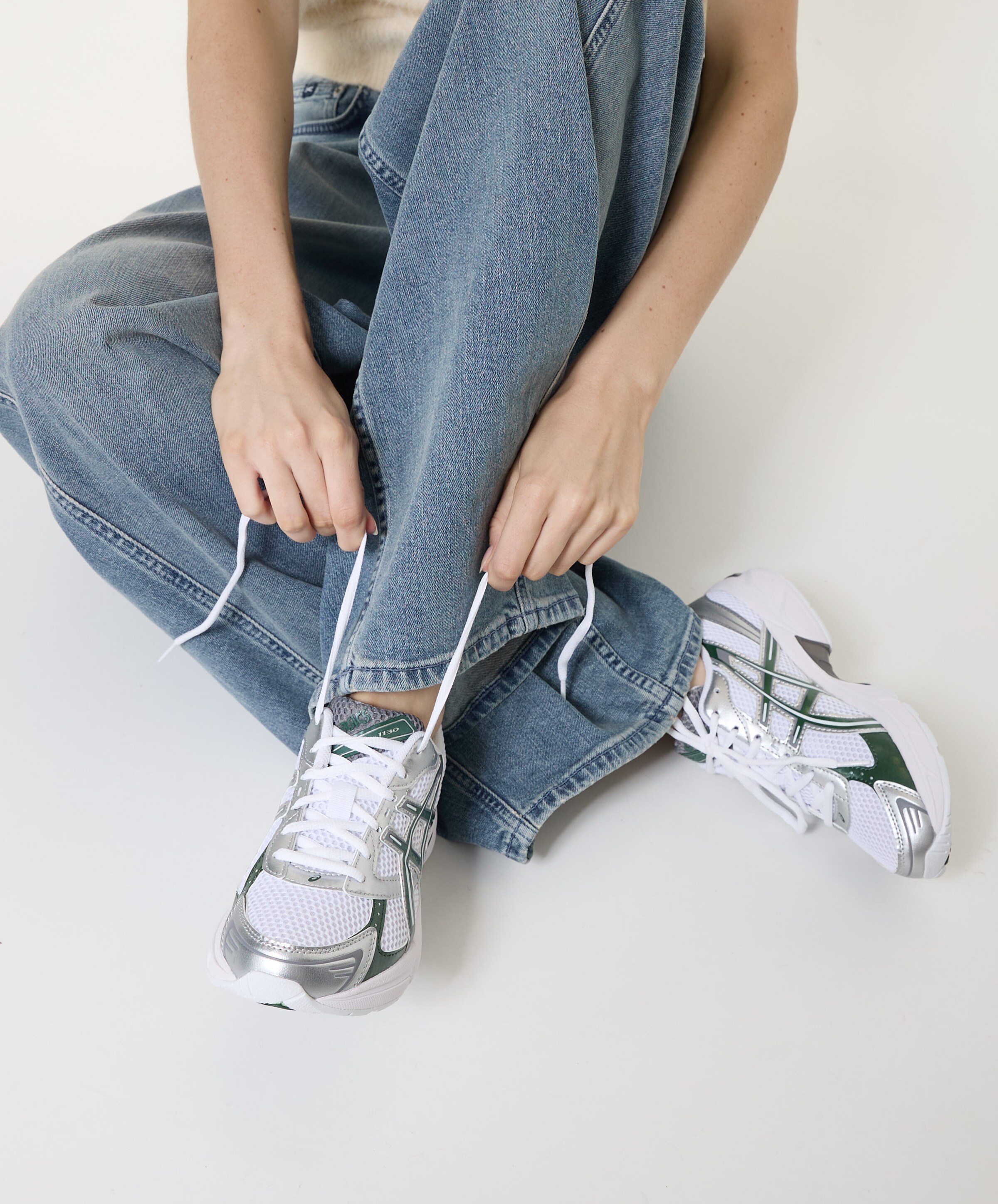 Asics GEL-1130 dames sneakers wit