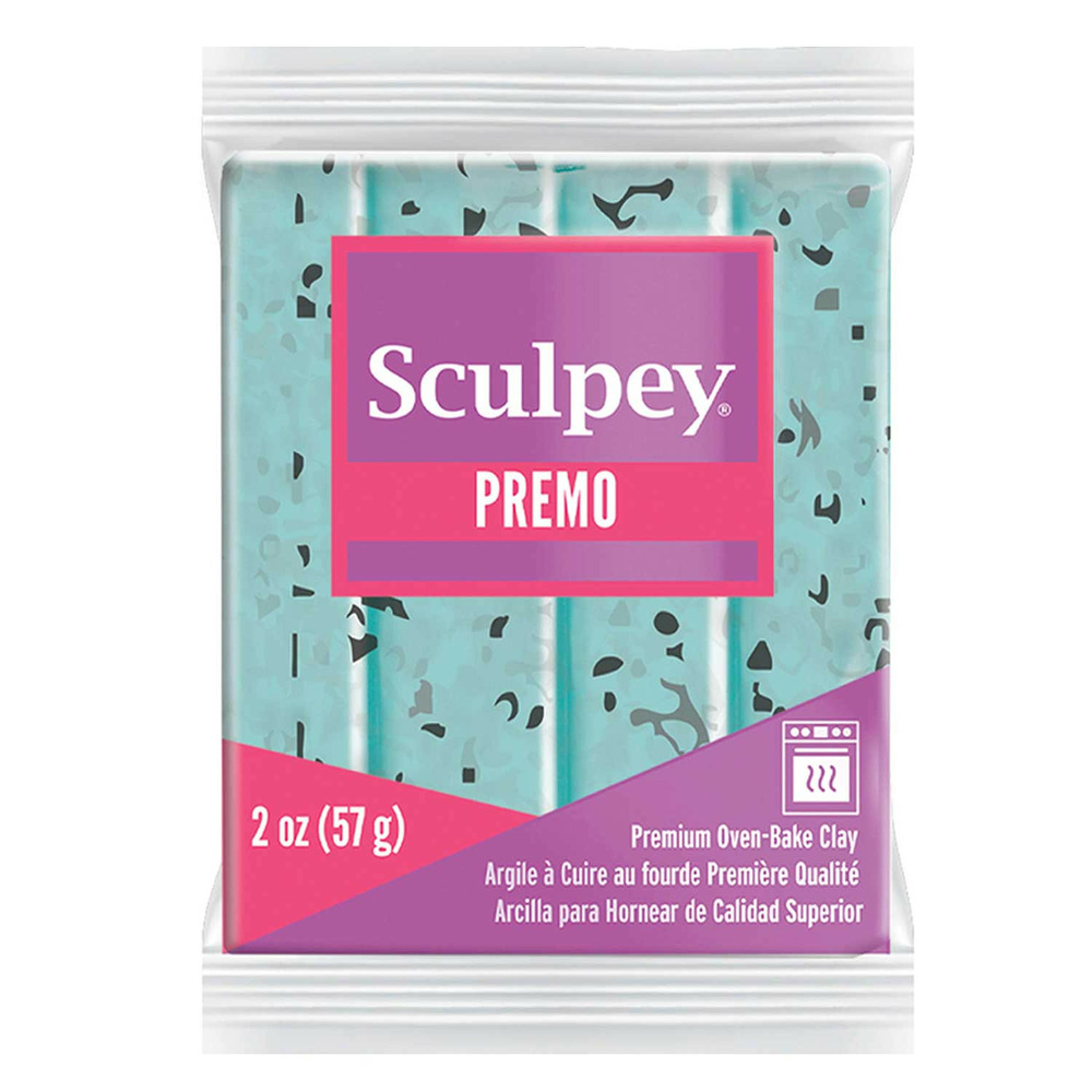 Pâte polymère sculpey 57 g - turquoise granite