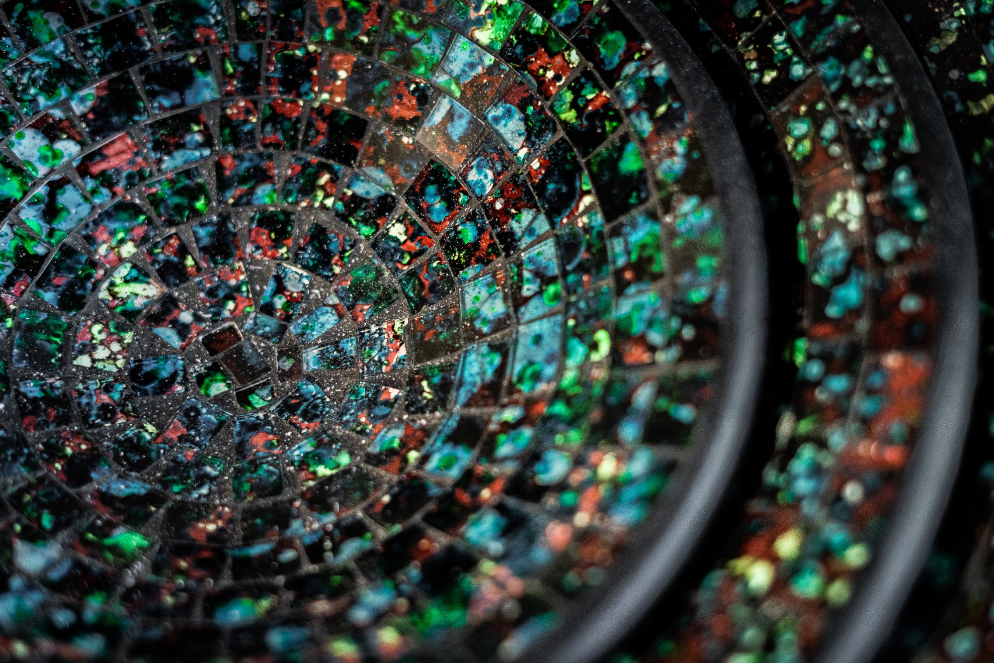 Mosaikteller 'Renoir', multicolor, in 3 Größen von fischer's lagerhaus