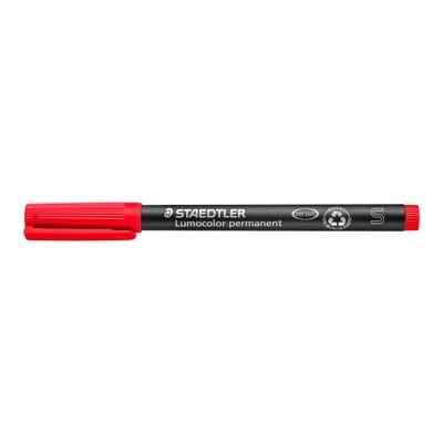 STAEDTLER LUMOCOLOR 313 - Marqueur permanent - pointe super fine - rouge