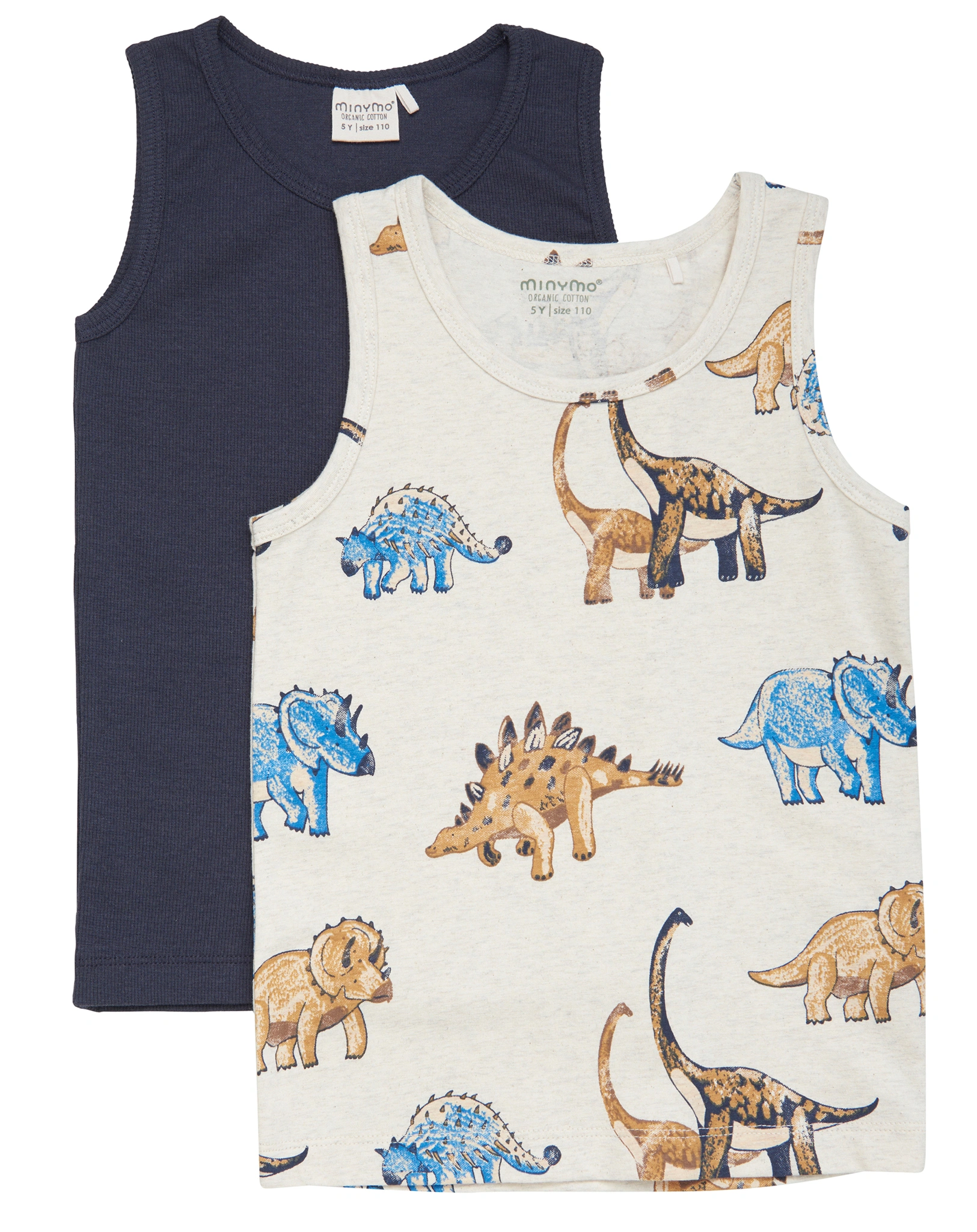 Unterhemd DINO AOP 2er-Pack in beige
