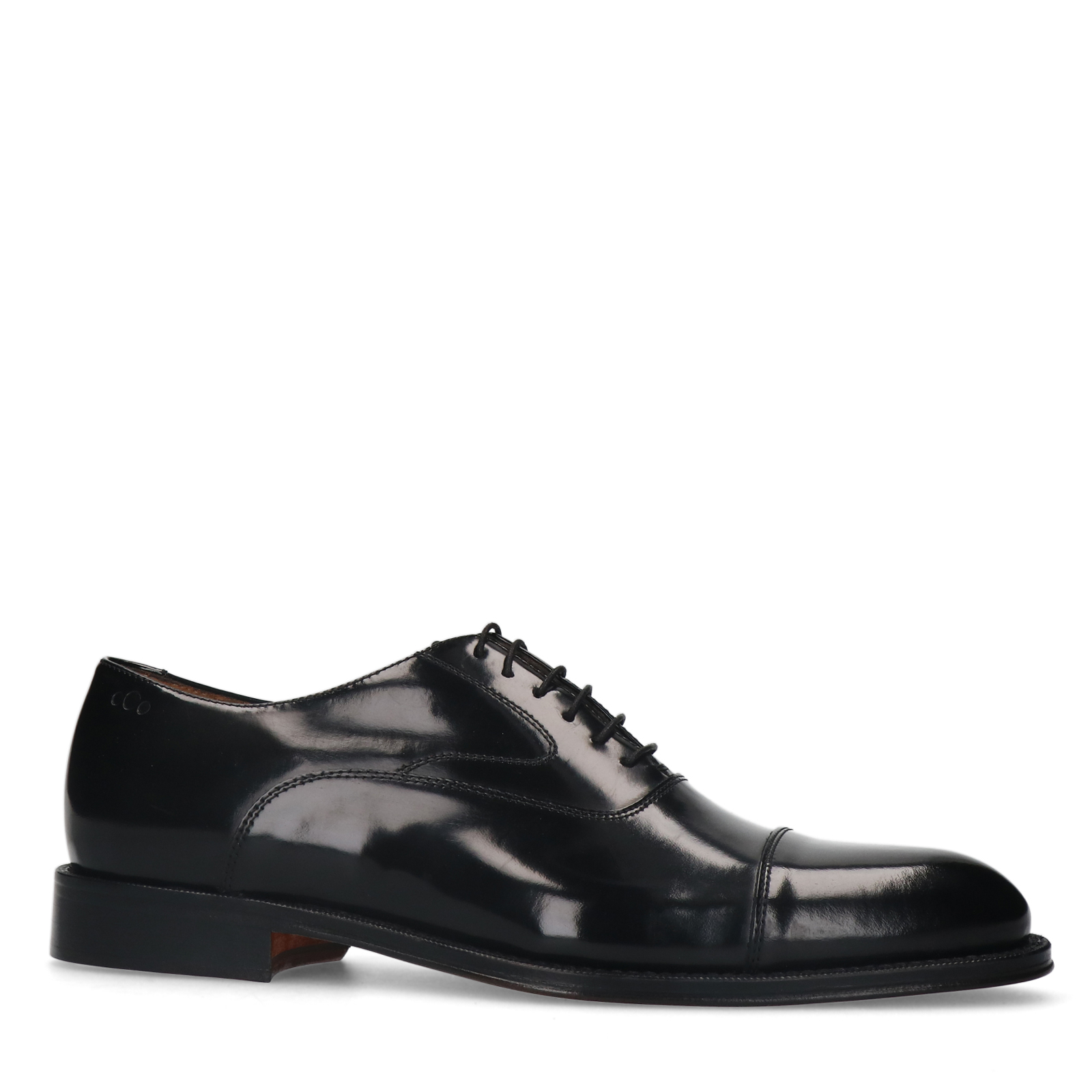 Zwarte leren veterschoenen