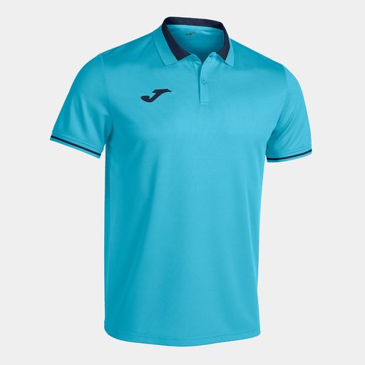 Polo Manga Corta Joma Campeonato Vi Turquesa Flúor Marino