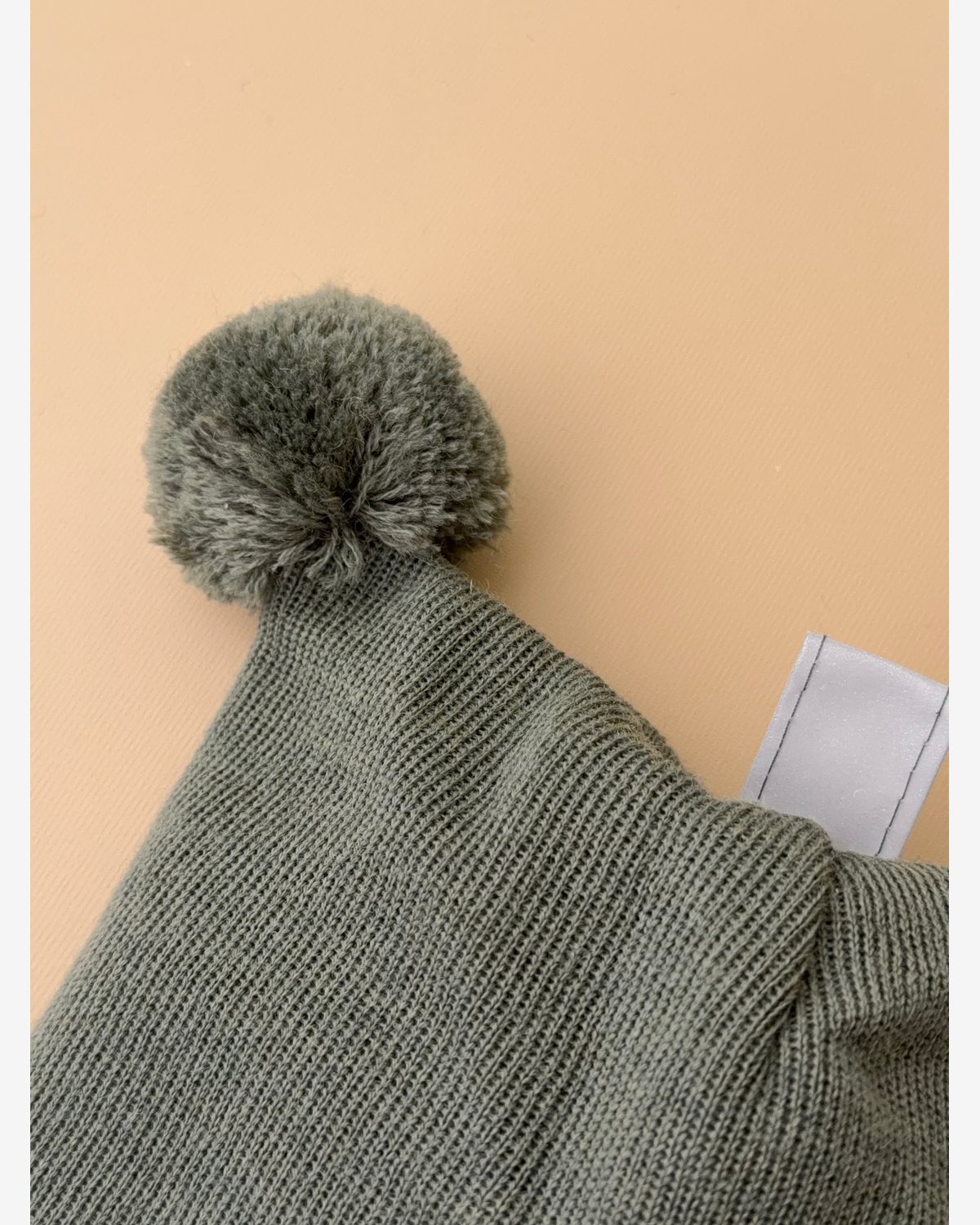 Balaclava Ull m/ Bomullsjersey fôr og Vindstopper | Ubehandlet Ull