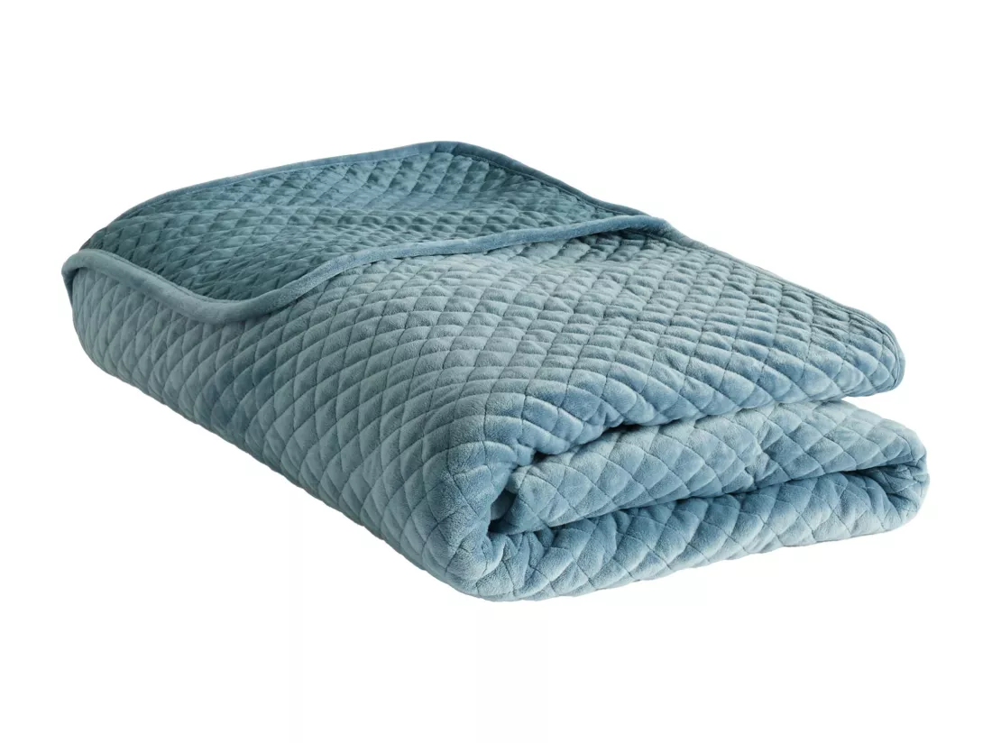 Jeté de lit Élégance Bleu Clair Polyester 200x220