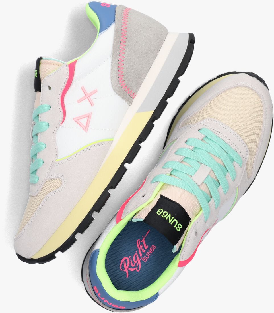 SUN68 witte sun68 lage sneakers ally color explosion