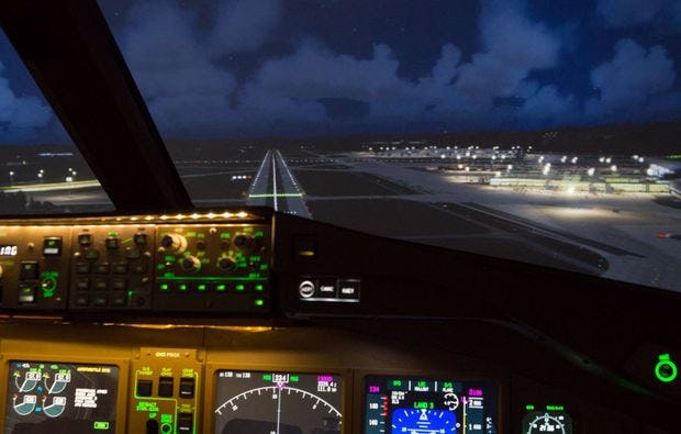 Flugsimulator Boeing 777 in Zürich als Geschenk