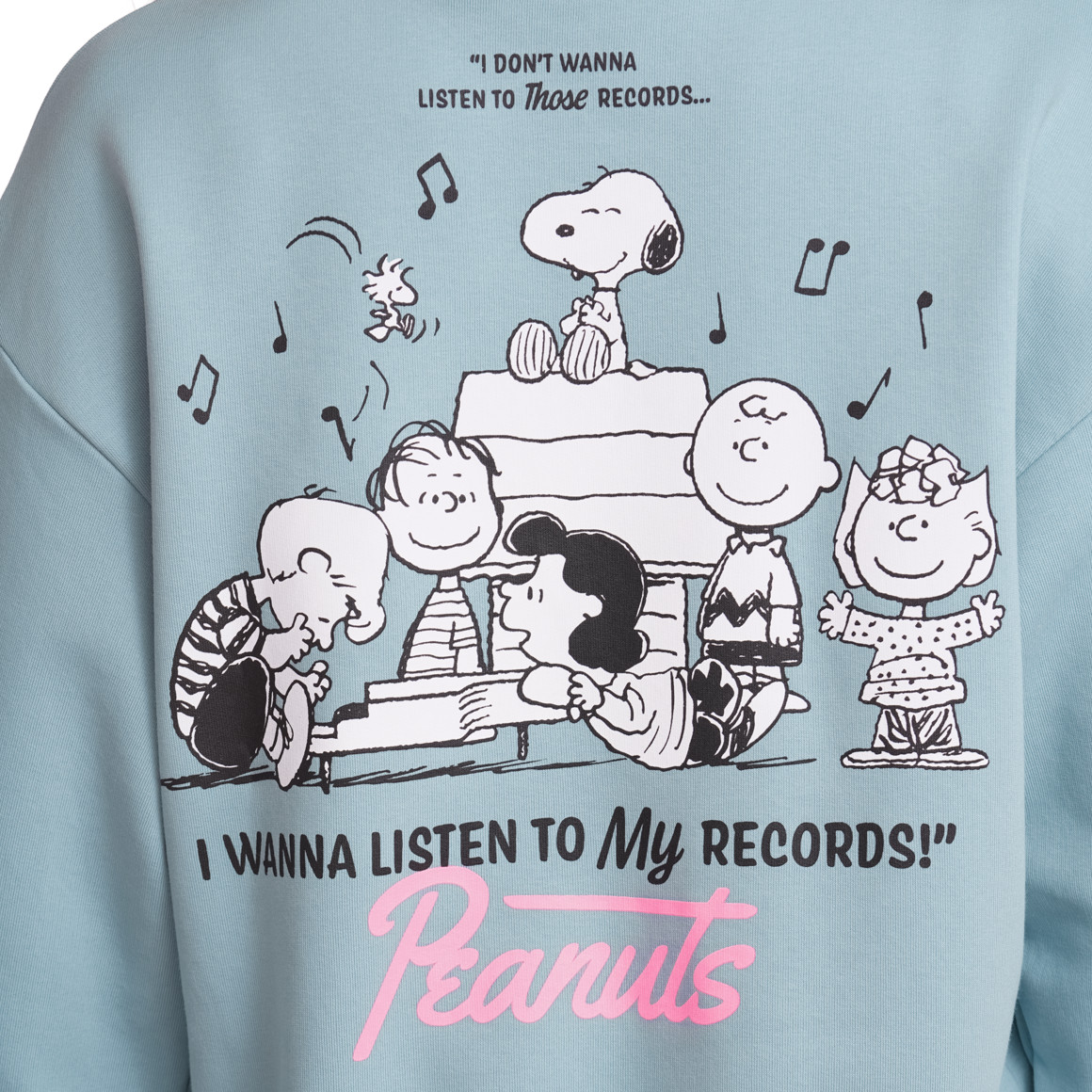 Jonas Nielsen Peanuts Sweatshirt mit Rückenprint hellblau