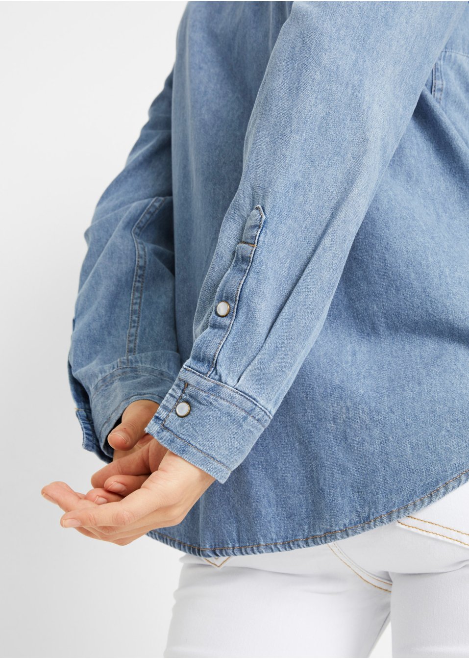 Chemise en jean manches longues