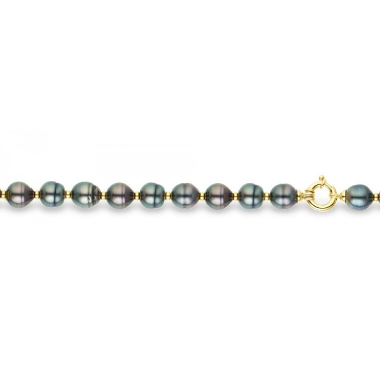 Bracelet Perles de Tahiti et Or Jaune 375/1000