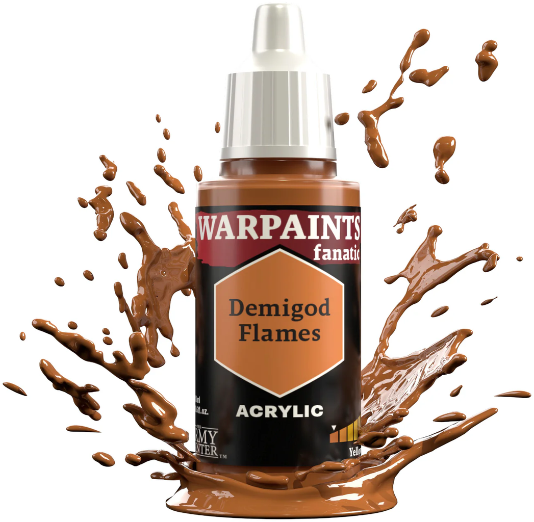 The Army Painter  Warpaints Fanatic: Yellows, Demigod Flames (18 ml)    Strahlende Gelbtöne für leuchtende Highlights