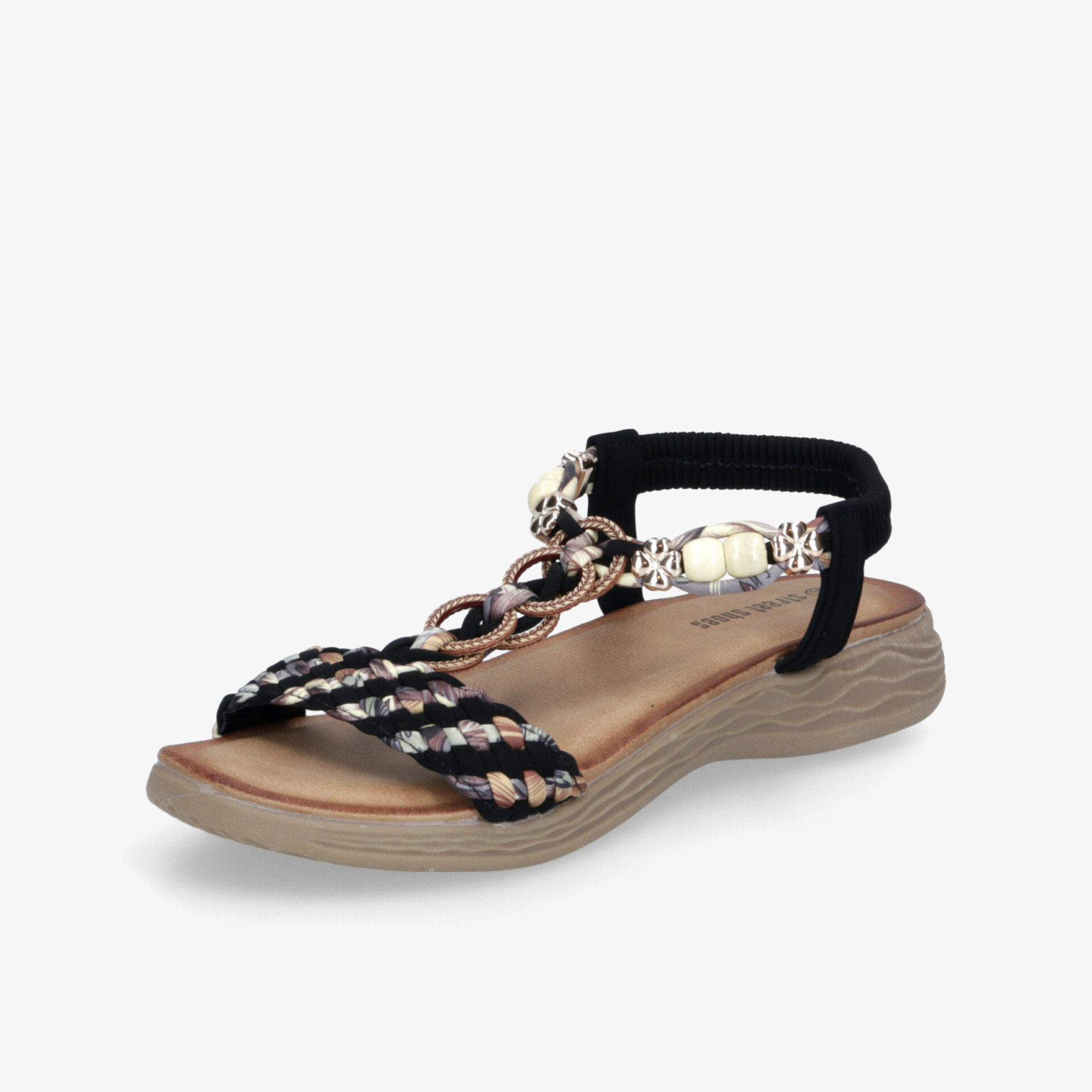 street shoes Damen Riemchensandalen schwarz