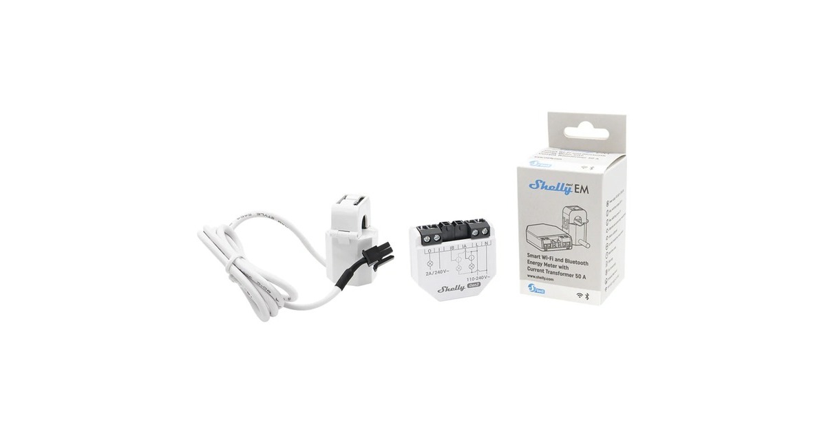 ShellyEM Gen3 meetapparaat  (Wit/zwart)