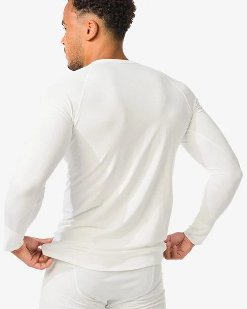 t-shirt thermique homme blanc