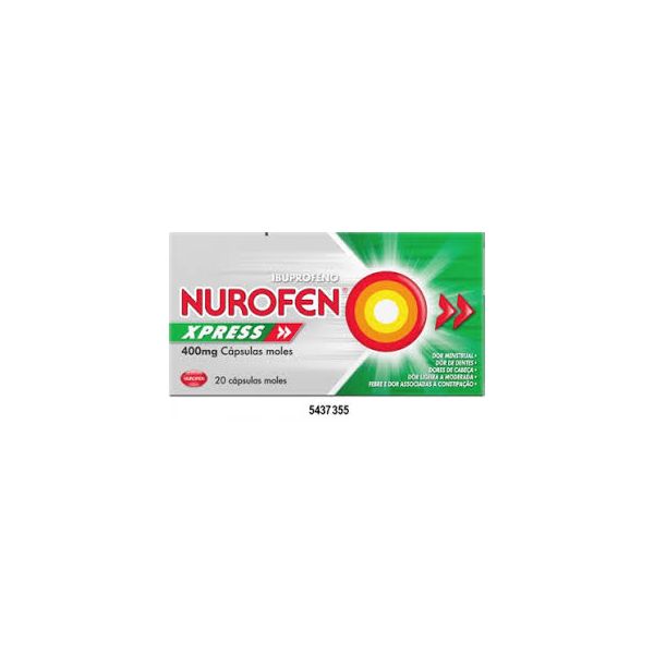 Nurofen Xpress 400mg Cápsula Mole 20 Unidades