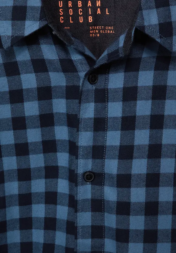 Hemd mit Karomuster - shadow blue