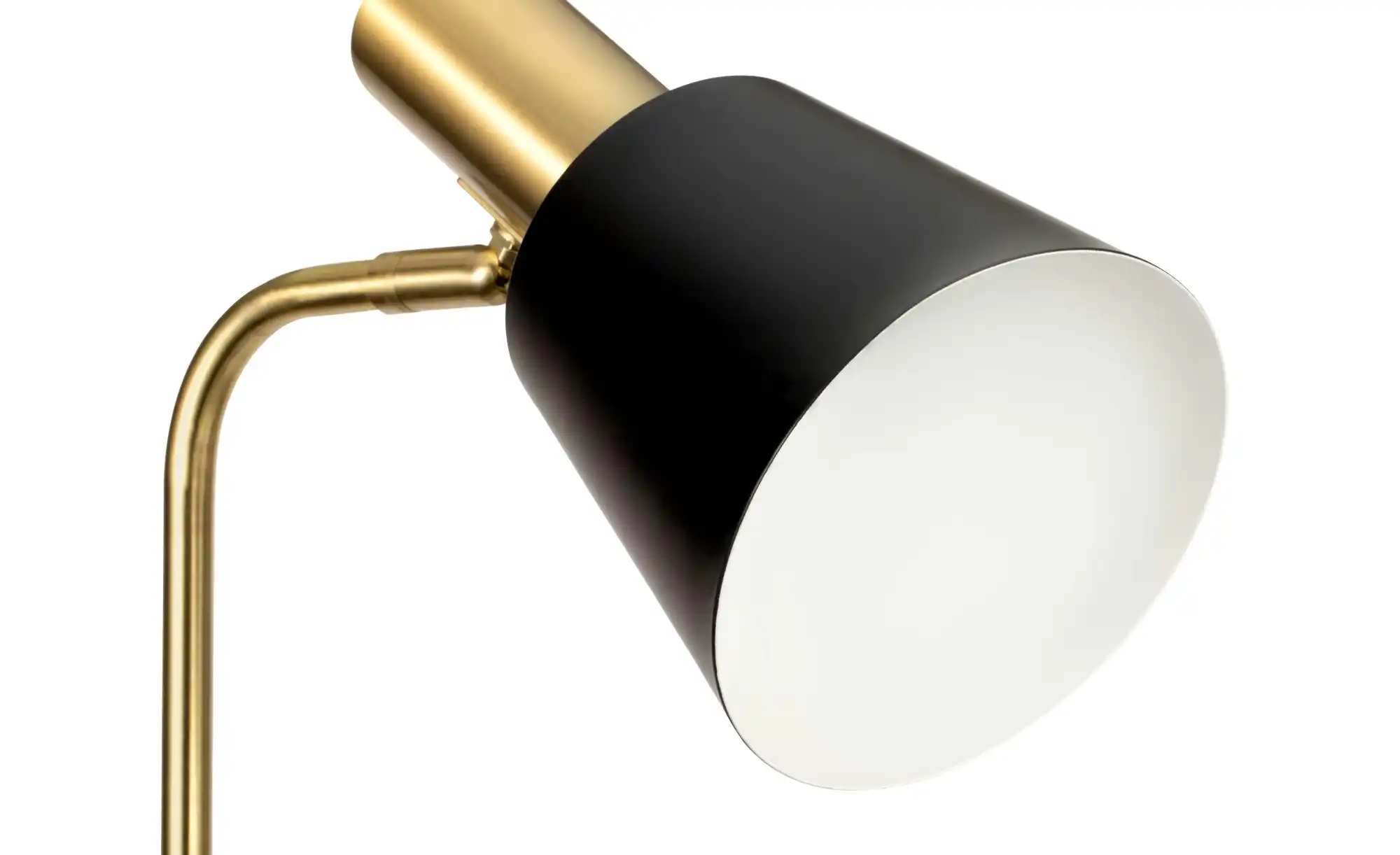 Stehleuchte, 1-flammig, schwarz/gold