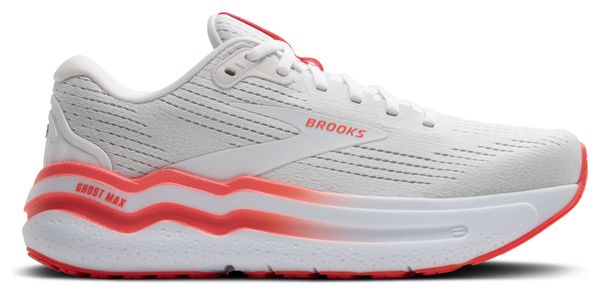 Chaussures Running Brooks Ghost Max 2 Blanc/Rose Femme