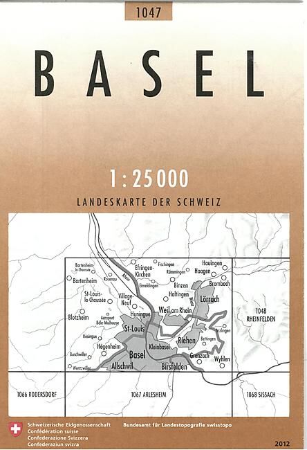 BUNDESAMT - 1047 BASEL ECHELLE 1 25 000