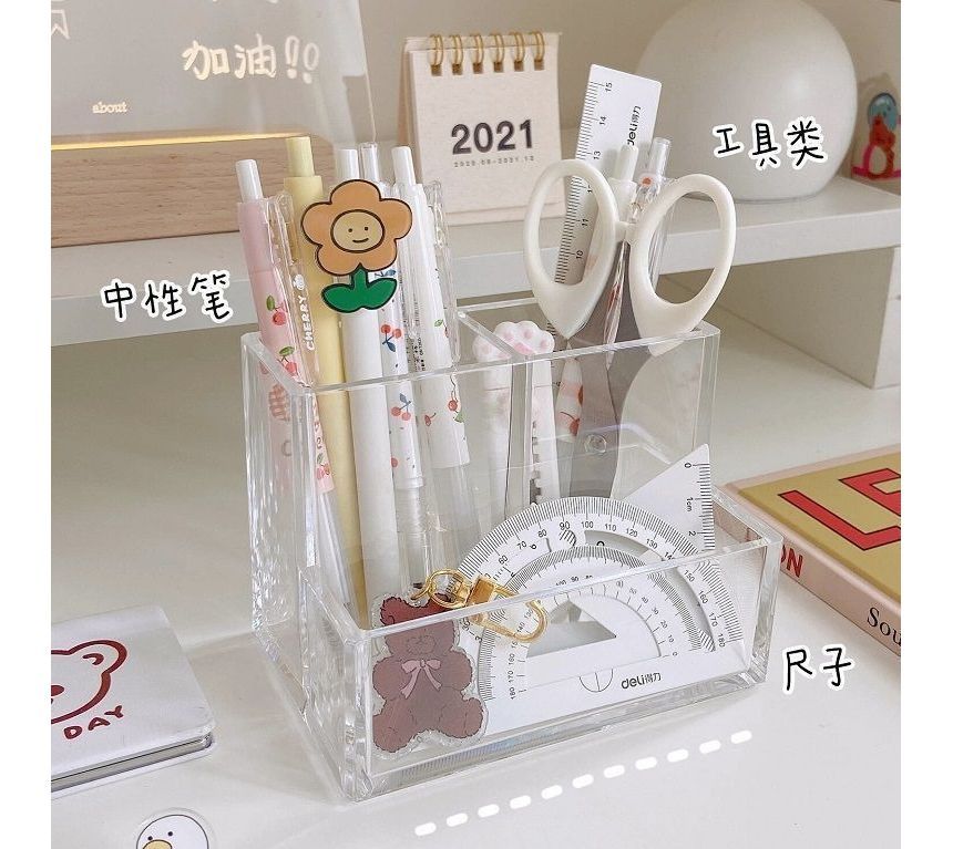 Yogow - Transparante acryl bureau-organizer (verschillende ontwerpen)