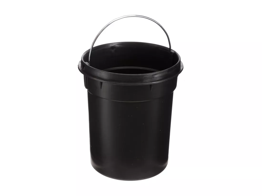 WELL HOME - Poubelle en métal 3L 'Natureo' design bambou Idéale pour salle de bain ou bureau