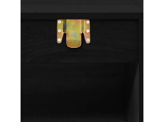 Ensemble de meubles salle de bain 2 pcs noir bois d'ingénierie