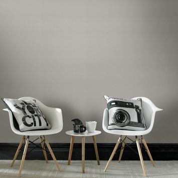 Vliesbehang extra breed Textiel uni lichtgrijs (32-553)