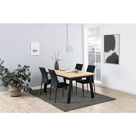 Demina spisebordsstol - mørkegrøn velour