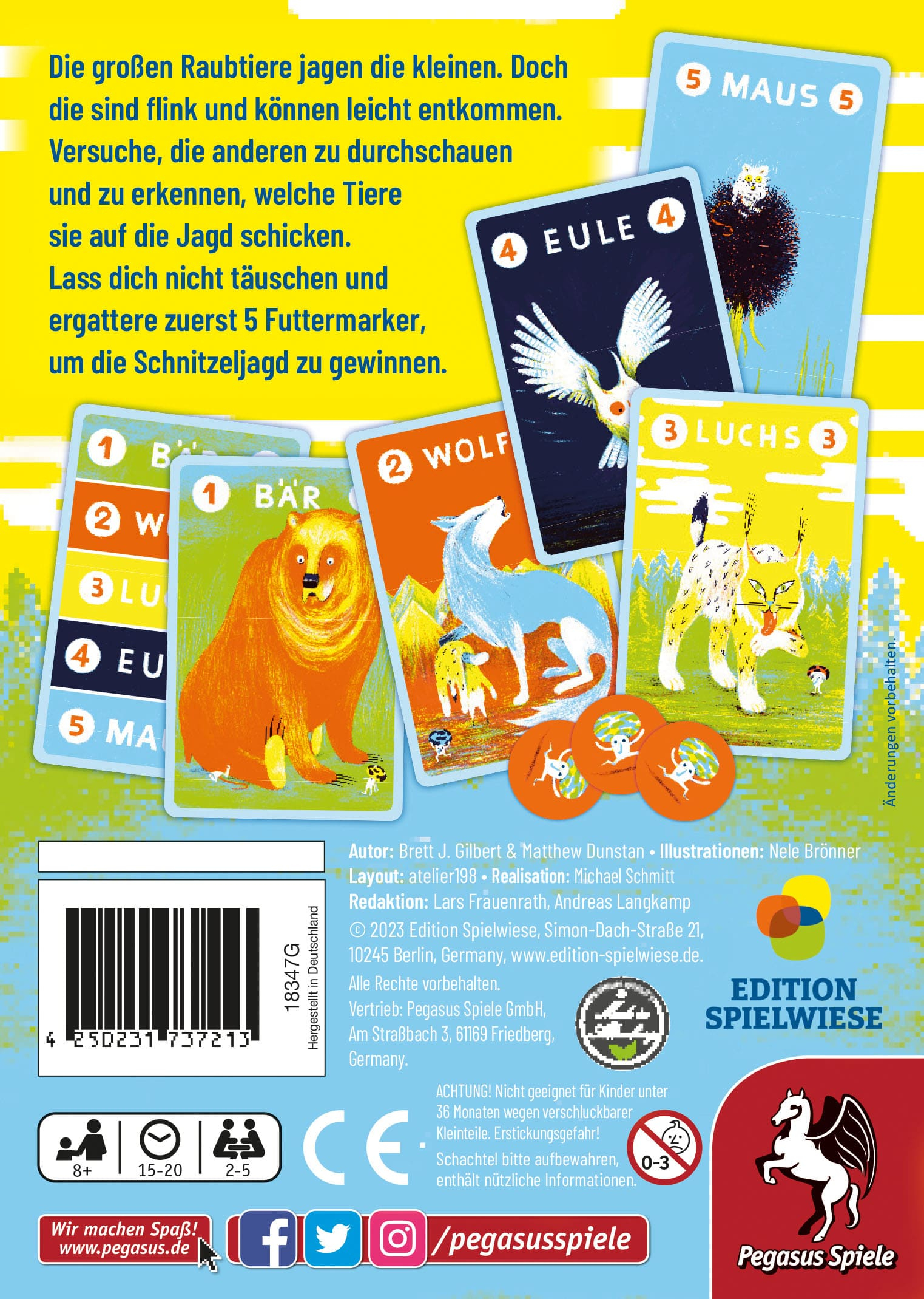 Schnitzeljagd Kartenspiel Gesellschaftsspiel für Familien / Kinder Edition Spielwiese (18347G)
