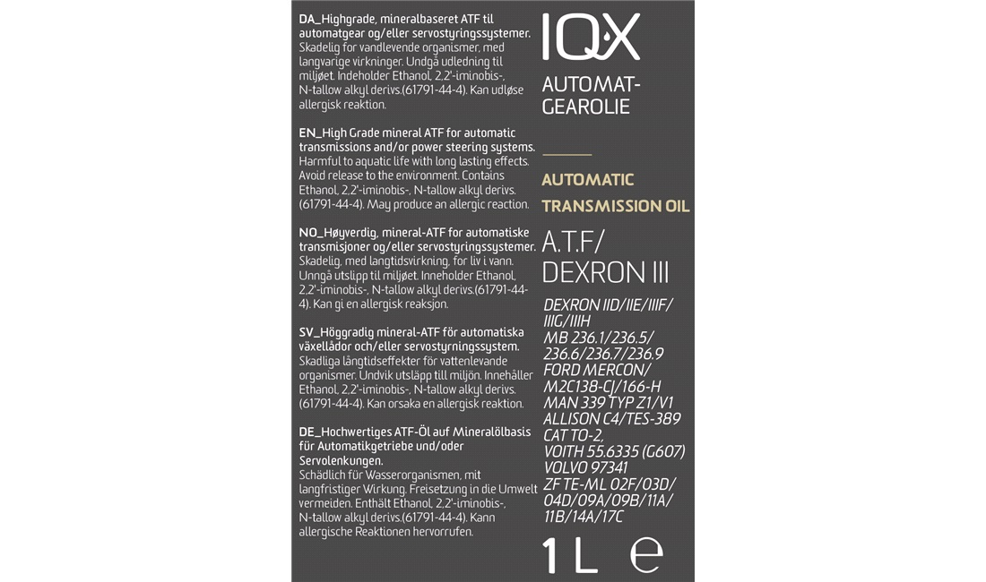 IQ-X Almirol ATF III, 1 liter