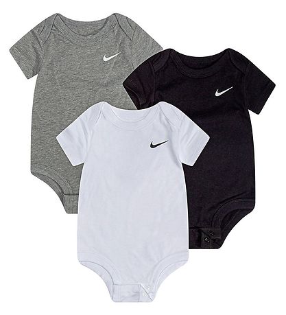Nike Bodys k/ä - Swoosh - 3er-Pack - Schwarz/Weiß/Grau
